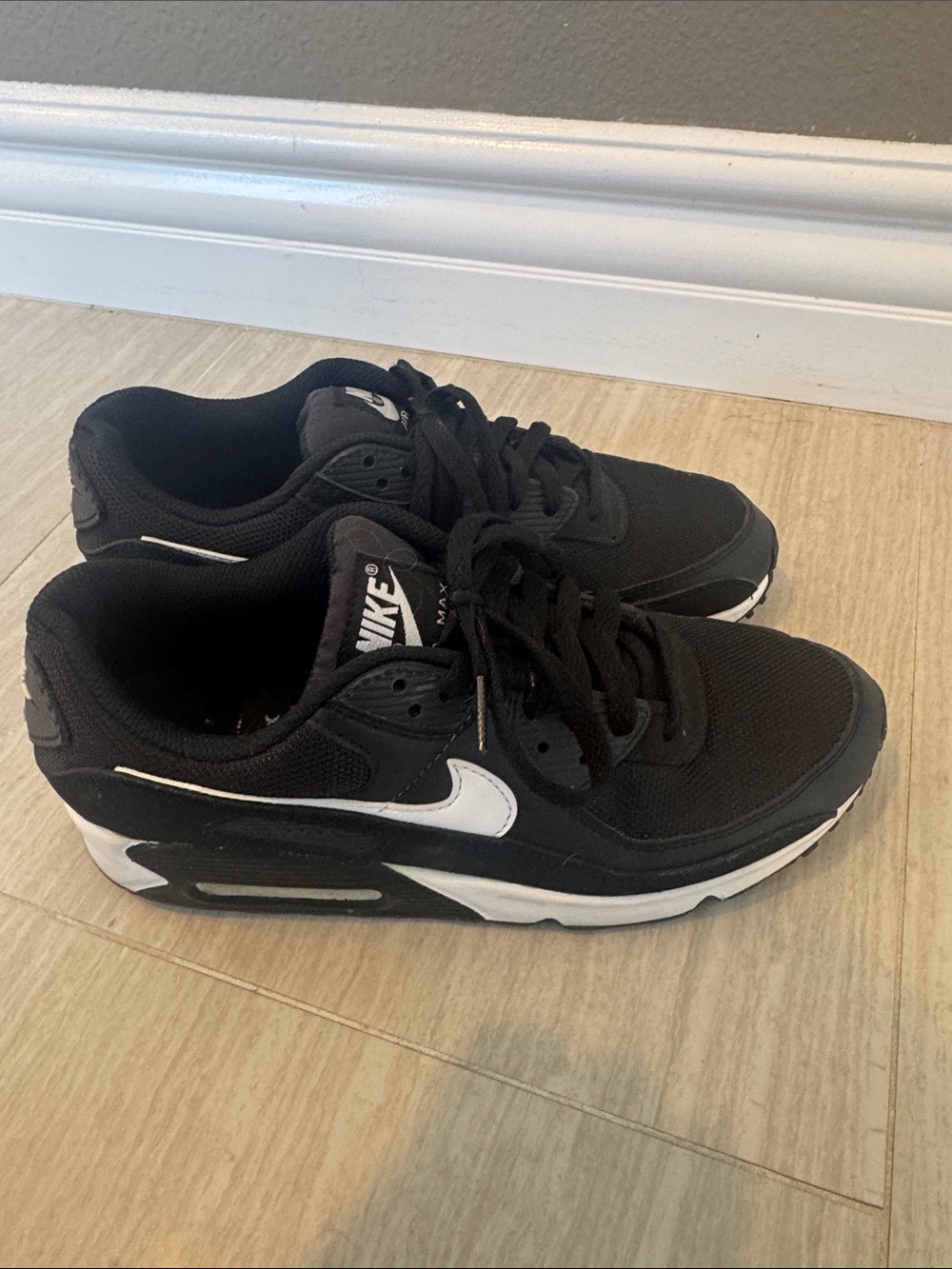 Nike Women’s Air Max Black with White Swoosh